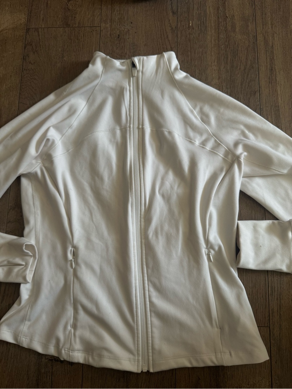 Jockey White Full-Zip Utility Jacket